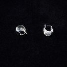 Wide Silver Earrings