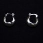 Wide Silver Earrings