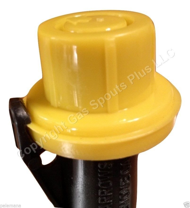 5PK BLITZ Replacement YELLOW SPOUT CAP Top Fuel GAS CAN 900302 900092