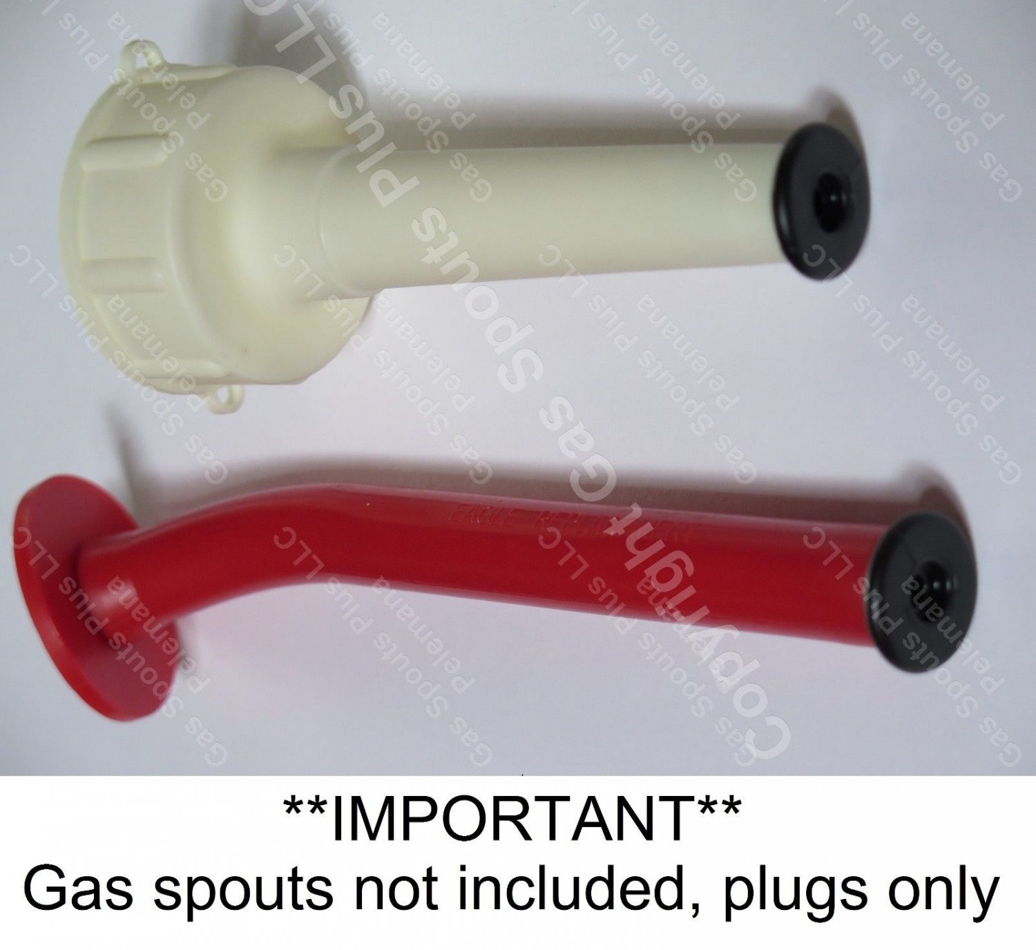 3Pack Black Eagle Gas Can "SPOUT PLUGS" fits Rigid & Rubber Eagle Gas