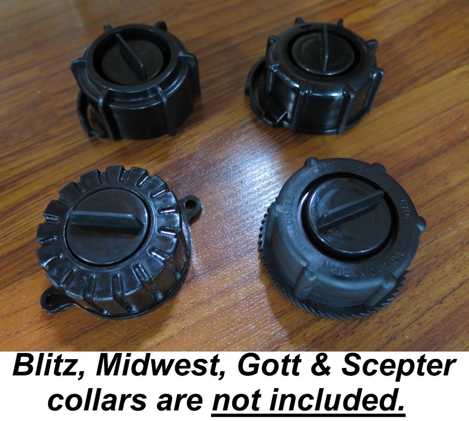 GOTT Gas Can Parts Kit STOPPER CAP +REAR VENT w Gasket Tether Gallon ...