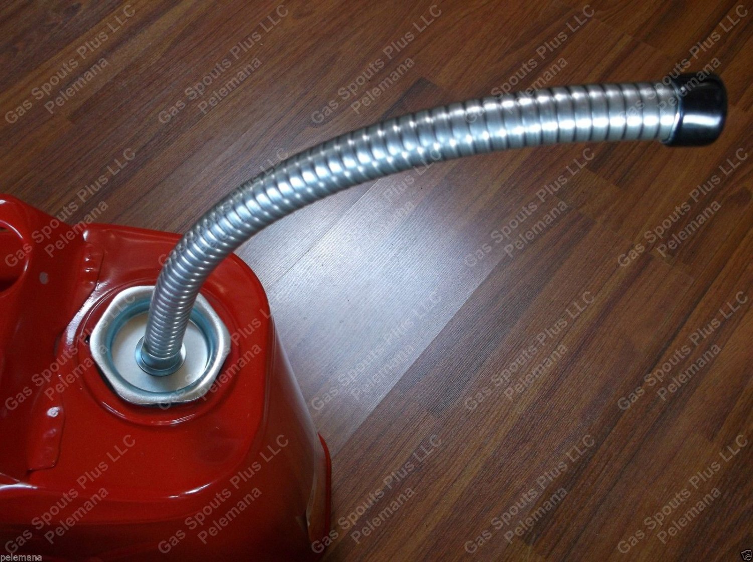 3 New Blitz Style Spout Army Gallon Jerry Gas Can Flexible Metal