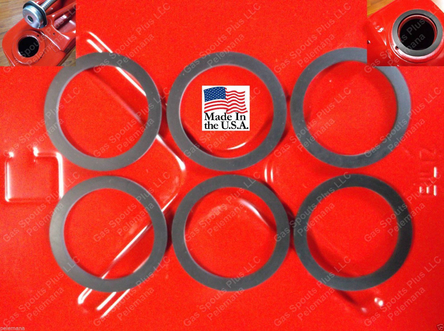 6pk Jerry Gas Can Spout Gaskets Fuel Can Gallon 20L Military Army