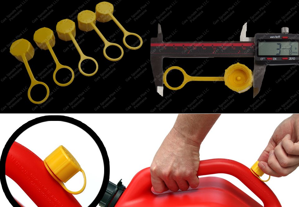 5Pack Scepter Brand Genuine Repl Rear Vent Gas Can Cap AmeriCan Child