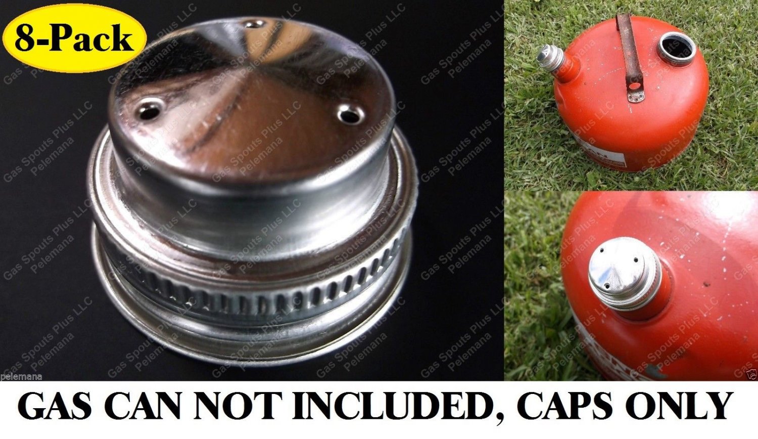 8pk 11/2" Vented Metal Gas Can Cap Cardboard Liner Eagle Briggs