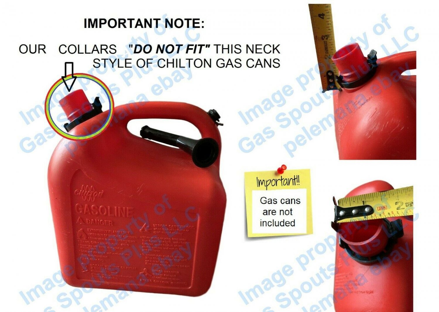 CHILTON GAS CAN YELLOW SPOUT AftrMrk SearsCraftsman P10 P15 P20 P25 P50