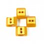 Stacked Bakelite Buttons Cream Corn Butterscotch Carved Retro Mod Sewing Crafts Jewelry Lot 4