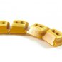 Stacked Bakelite Buttons Cream Corn Butterscotch Carved Retro Mod Sewing Crafts Jewelry Lot 4