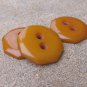 Large Bakelite Button Lot Butterscotch Octagon Coat Jacket Crafts Vintage Thich Carved Jewelry