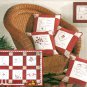 Redwork Craft Sewing Pattern Quilt Pillows Wall Hanging Embroidery Angel Girl House 3554