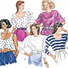Vintage Sewing Pattern Easy Pullover Tops Cami Wing Sleeves Kimono Mod Hipster 3198 6-22