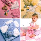 Baby Patchwork Blanket Sewing Pattern Chenille Boy Girl Nursery Quilt Throw Duck Puppy Lamb 5642