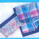 Easy Wallet Purse Sewing Pattern Chenille Zipper Cosmetic Bag Pen Pencil