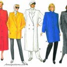 Double Breasted Coat Sewing Pattern Broad Shoulder Long Short Vintage Lined Annie Lennox 14 -18 4044
