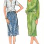 Easy Skirt Blouse Sewing Pattern Vintage Straight Tailor Dress Collar Shirt Elastic Waist 3653 12-16
