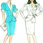 Vintage Sewing Pattern Retro Suit Peplum Jacket Skirt Shawl Collar Sexy Fitted 80's 10-14 9017