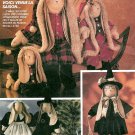 Rabbit Doll Costume Sewing Pattern Clothes Santa Christmas Winter Pilgrim Witch Handcrafted 5694