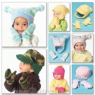 Infant Toddler Hats Sewing Pattern Mittens Fudd Cap Derby Ski Jester Fleece Easy 5253