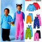 Toddler Fleece Pant Top Sewing Pattern Pullover Hoodie Jumpsuit Easy Boy Girl Warm 3 4 5 6 4644