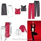 Yoga Pants Spa Jacket Sewing Pattern Workout Sports Bra Skirt Top Coat Bag Easy 4261 XS Medium