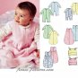 Bunting Sack Sewing Pattern Infant Baby Fleece Knit Jumpsuit Hat Blanket Warm Winter 4236
