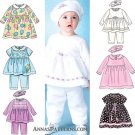 Girls Top Dress Pant Sewing Pattern Beret Toddler Infant Easy Fleece S M L XL 4641