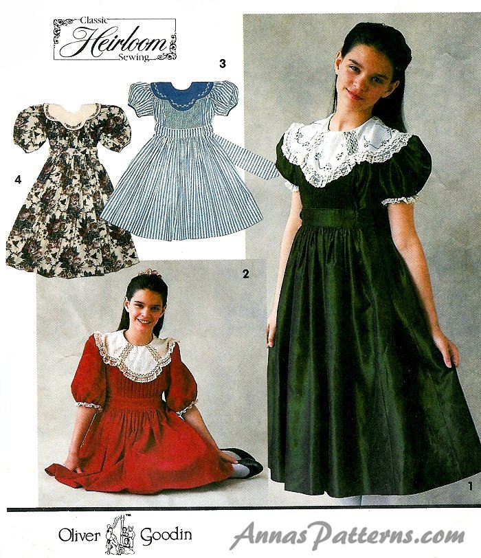 Girls Special Occasions Dress Sewing Pattern Party Holiday Church Full Skirt 7 8 10 8145