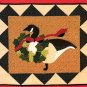 Christmas Goose Wall Hanging Sewing Pattern Quilted Patchwork Vintage Country Cabin Holiday Decor