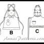 Girls Child Size Apron Sewing Pattern Animal Pet Rabbit Frog Dog Kitty Cat Applique 3-8 6298