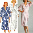 Mock Wrap Dress Sewing Pattern Draped Formal Evening Vintage Ankle Knee Length 14 3751