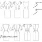 Trendy Dress Sewing Pattern Mid Knee Straight Skirt Belted Sexy Fit 6-14 5753
