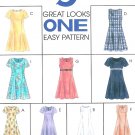 Easy Dress Sewing Pattern Short Sleeve Sleeveless Raised Bodice Princess Seams 10 12 14 8107
