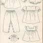 Girls Dress Bloomer Sewing Pattern Pinafore Apron Pants Long Short Sleeve Vintage 12 Month 9351