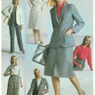 Tailored Suit Sewing Pattern Skirt Jacket Shirt Pants Vintage Slim Leisure 80s 14 9715