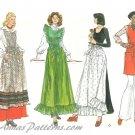 Retro Apron Sewing Pattern Vintage Vogue Long Short Half Pinafore 12 14 9050 70s Uncut