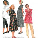 Maternity Clothes Sewing Pattern Dress Pants Top Capri Button Front 8-12 8342