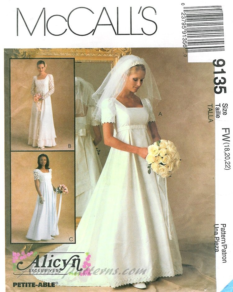 Wedding Dress Pattern 80s Sewing Pattern for Off-shoulder Bridal Gown & Bridesmaid  Dress Size 8 Bust 31.5 80 Cm Simplicity 8413 S - Etsy India