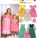Girls Dress Sewing Pattern Raised Bodice Overlay Skirt Short Long Sleeve Easy Easter 7-14 9497