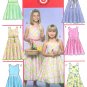 Girls Flared Skirt Sewing Pattern Easy Fitted Bodice Sleeveless Spring Easter Summer 7-12 5033