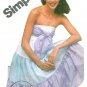 Strapless Dress Sewing Pattern Tiered Skirt Tied Bust Gypsy Boho Hipster Easy Vintage 10 9962