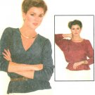 Easy Pullover Top Sewing Pattern Vintage 70s Retro Disco Loose Dolman Sleeve 10/12 6671
