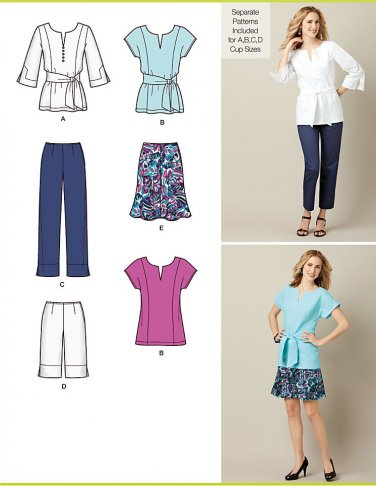  Simplicity 8052 Easy to Sew Women's Blouse Top Sewing