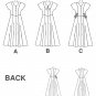 Easy Dress Pattern Panel Skirt Fitted Bodice Long Above Ankle Cap Sleeve 12 14 16 7510