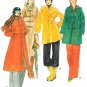 Lined Coat Sewing Pattern Maxi Trench Duffle Rain Jacket Boyfriend Toggle Button Vintage 10 5101