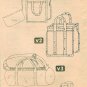 Tote Bags Sewing Pattern Easy Duffle Handbag Square Shopper Bookbag Gym Travel Vintage 8874