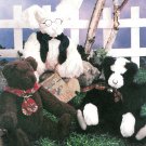 Plush Cat Bear Bunny Sewing Pattern Jointed Stuffed Animal Pet Baby Child Toy Gift 2507
