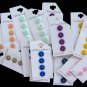Vintage Button Lot Old Stock Yellow Green Blue Black Purple Gold Metal Plastic Craft Sewing