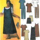 Women's Plus Sewing Pattern Jumper Dress Top Pant Easy Wardrobe 26W-32W 9294