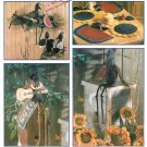 Crow Dolls Sewing Pattern Black Bird Kitchen Porch Home Decor Watermelon Sunflower Place Mat 8930
