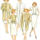 Retro Boxy Jacket Coat Sewing Pattern Sz 18 Top Skirt 2 Piece Dress Vintage Easy 80s 2336